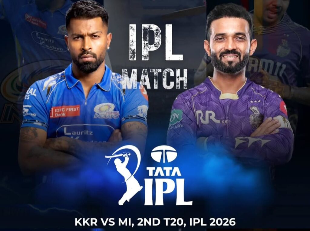 kkr vs mi live match
